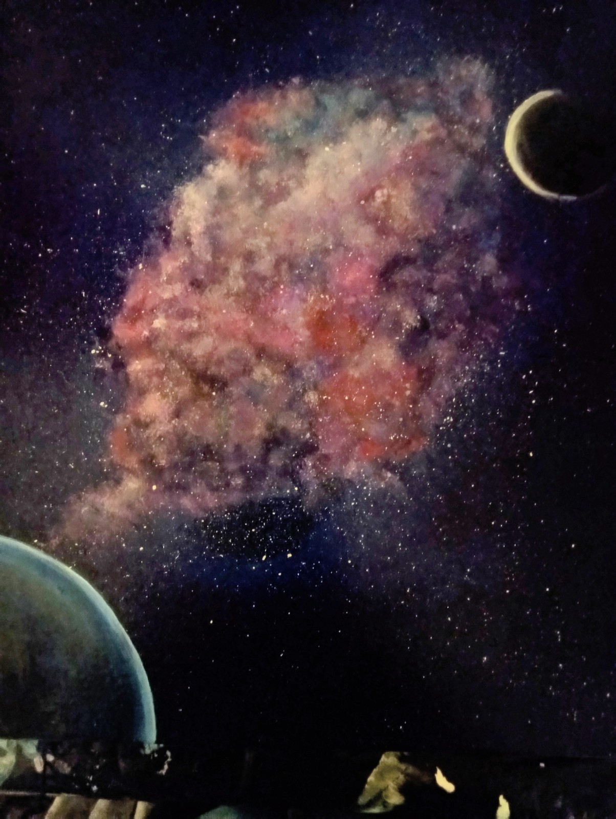 «Mystery » Galaxy Painting by JazzyBlue