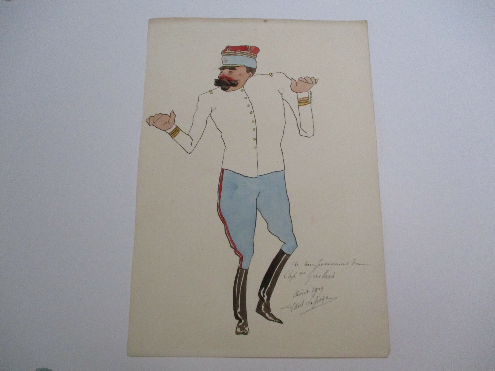ANTIQUE PAINTING PAUL LEPAGE PORTRAIT RARE 1903 ILLUSTRATIONS WAR PROPAGANDA