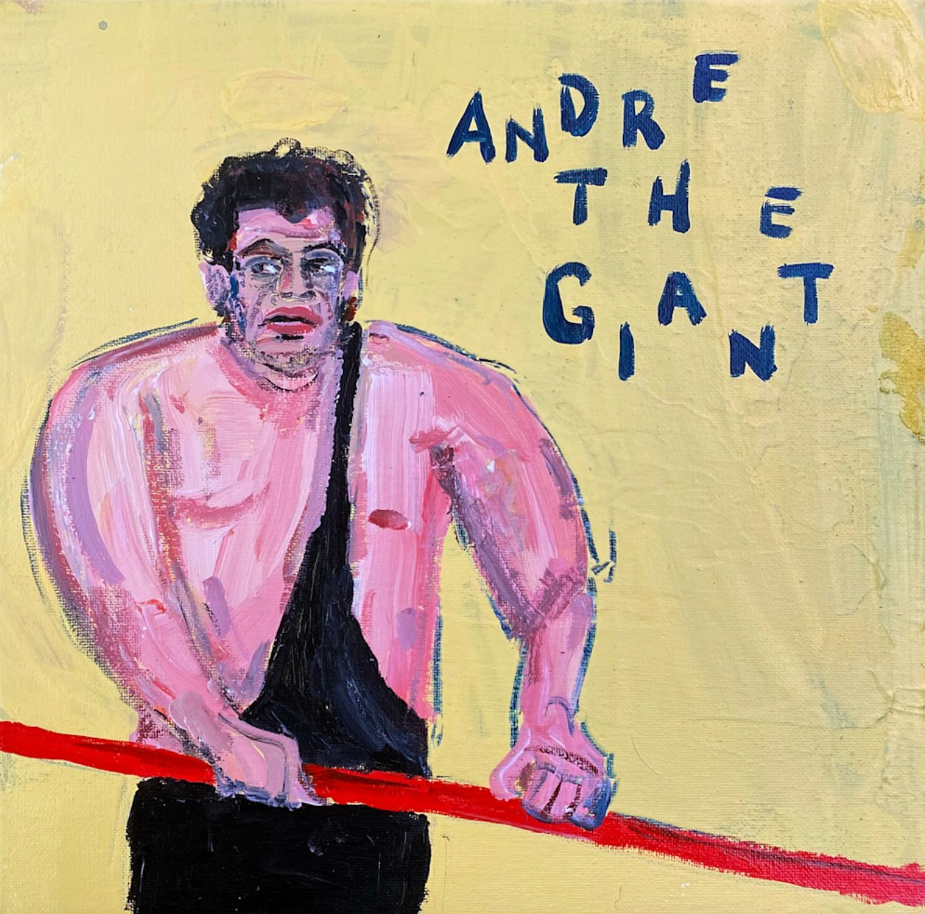 Andre the Giant Acrylic Painting 12×12 in by Sergio Santos elsantosworld