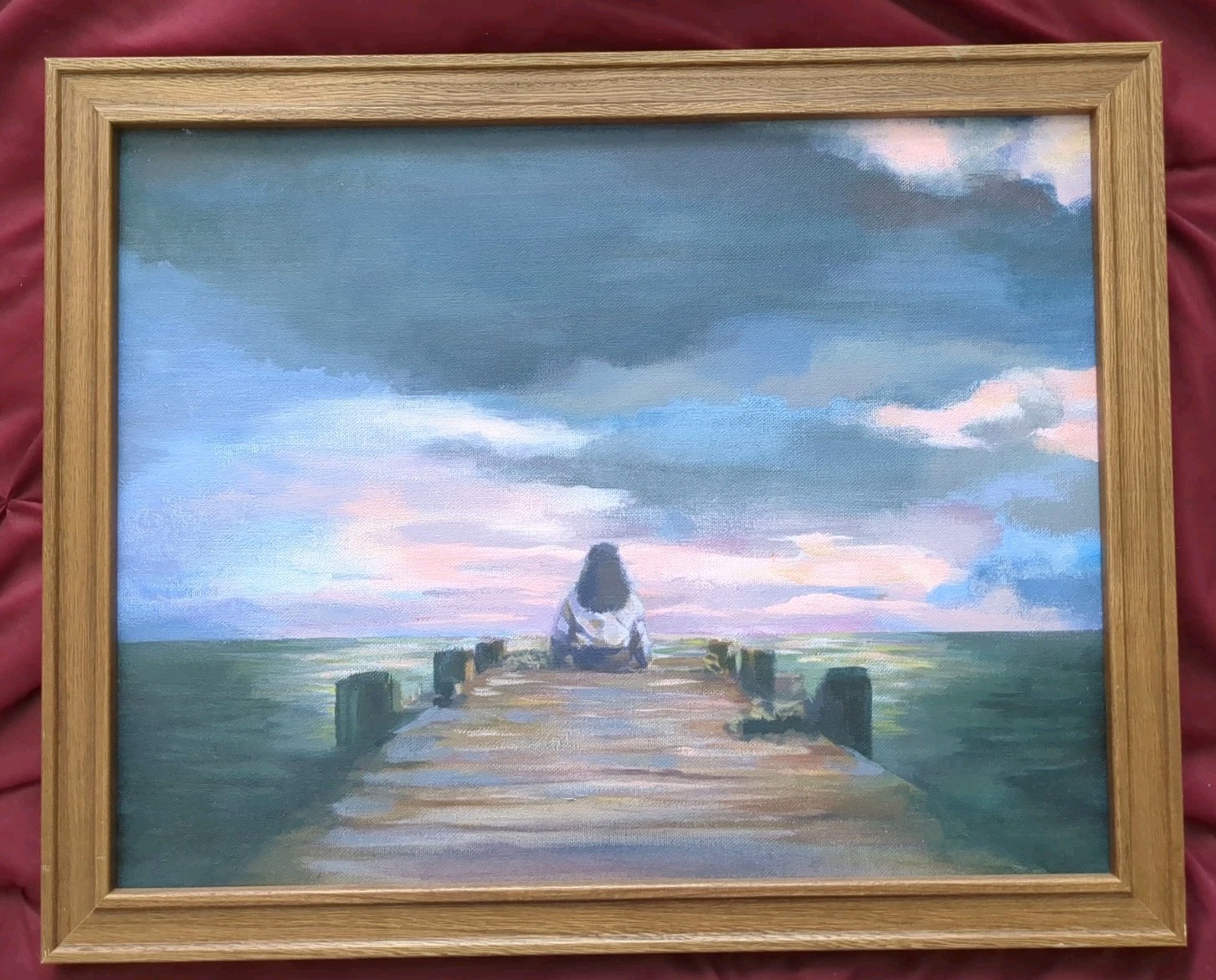 Watercolor Painting Blackbeard By Izzy 18″ X 14″ (Frame 20″ X 16″)