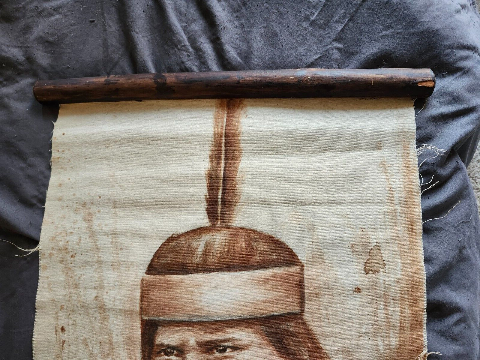 PERUVIAN Tapestry Fabric Artwork wall hanger Amahuala indigenous Peru