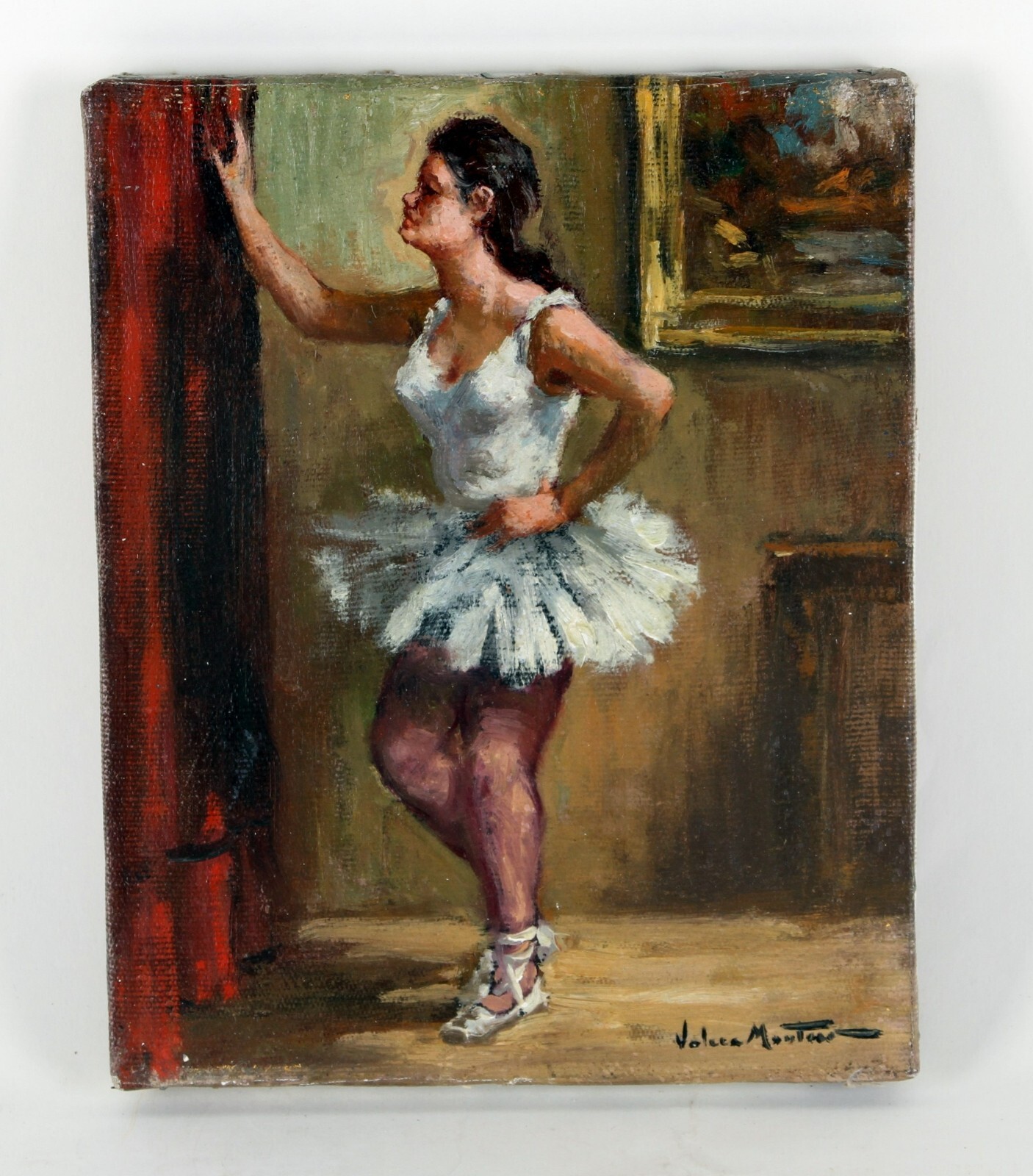 «Ballerina at Rest» by Valera Montana, Oil Painting on Canvas, 10×8