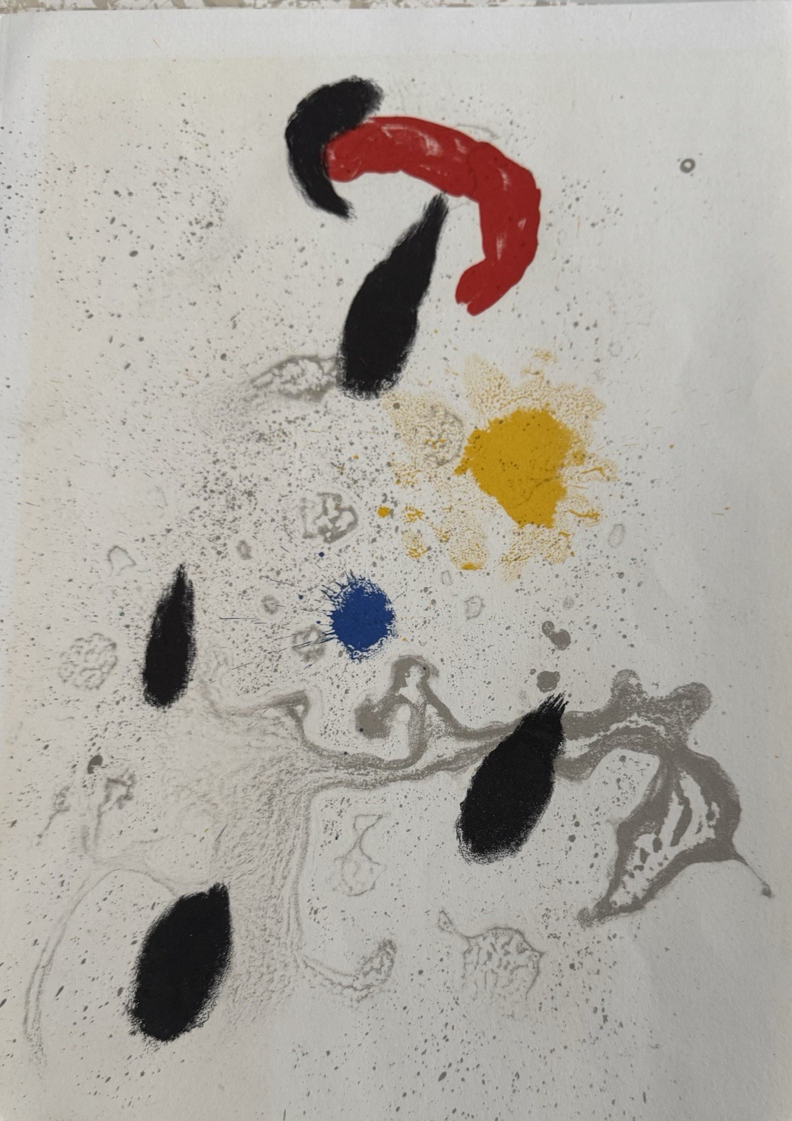Joan Miró Original 1963 lithograph by , specifically titled «Danse Barbare»