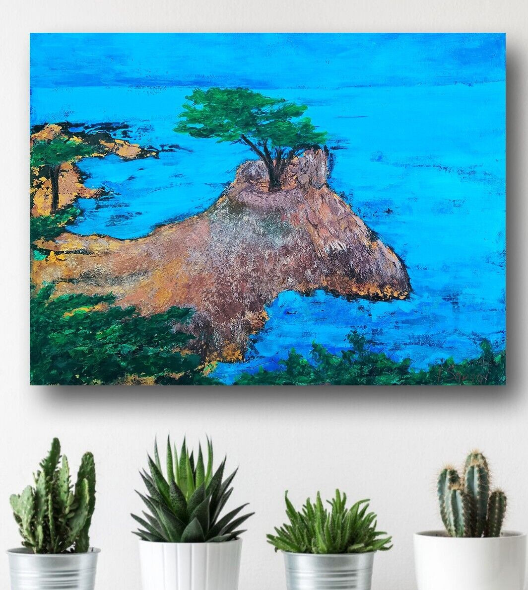 17-Mile Drive in the United States Contemporary landscape paintings. Coastal art