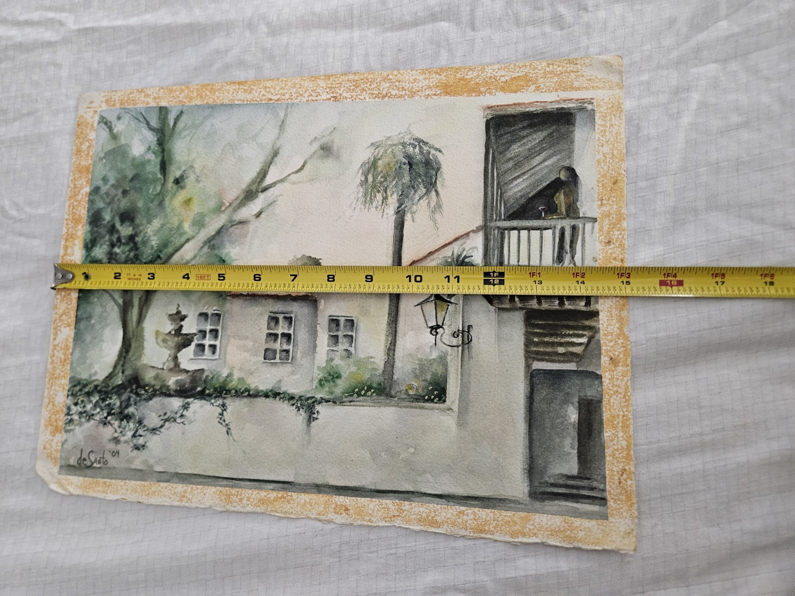 🏛️🎨✨ ORIGINAL JOHN DESANTO WATERCOLOUR – ST. GEORGE STREET COLUMBIA…