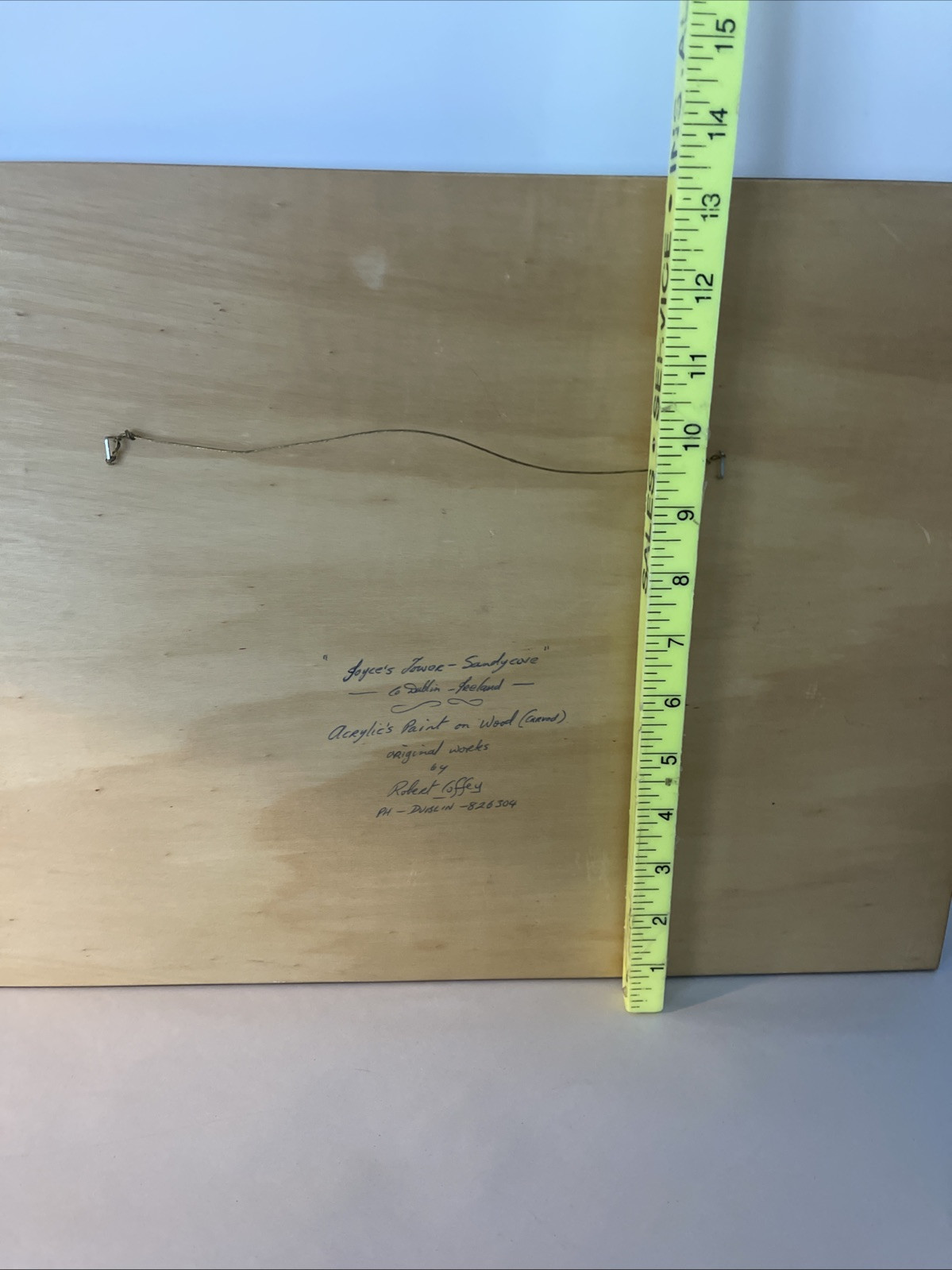 Robert Coffey 3-D Painting “Ayers House Sandycove Ireland” 1984 Signed 18×13”