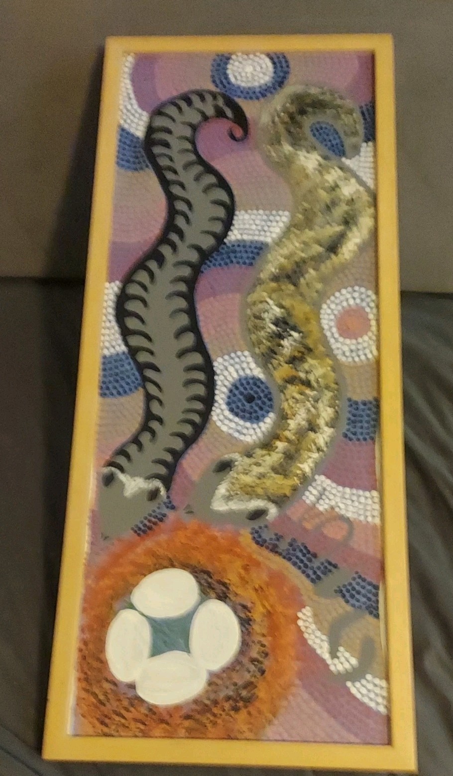Original SIGNED Aboriginal Artist Australia RITA PULA Loy Painting