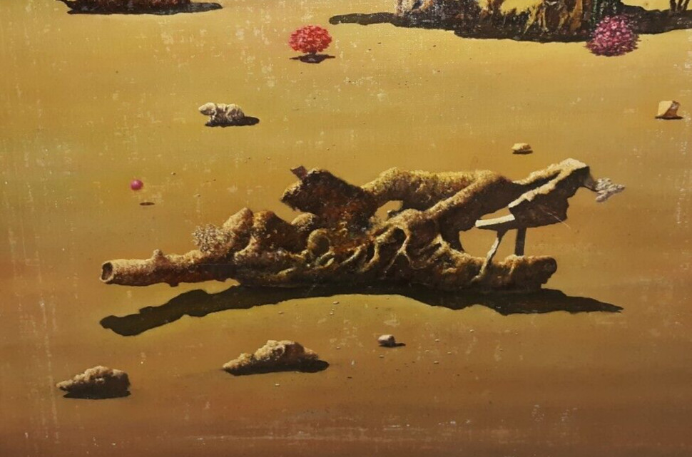 Tony Fachet Surrealist Outer Space Painting Sci Fi Illustration