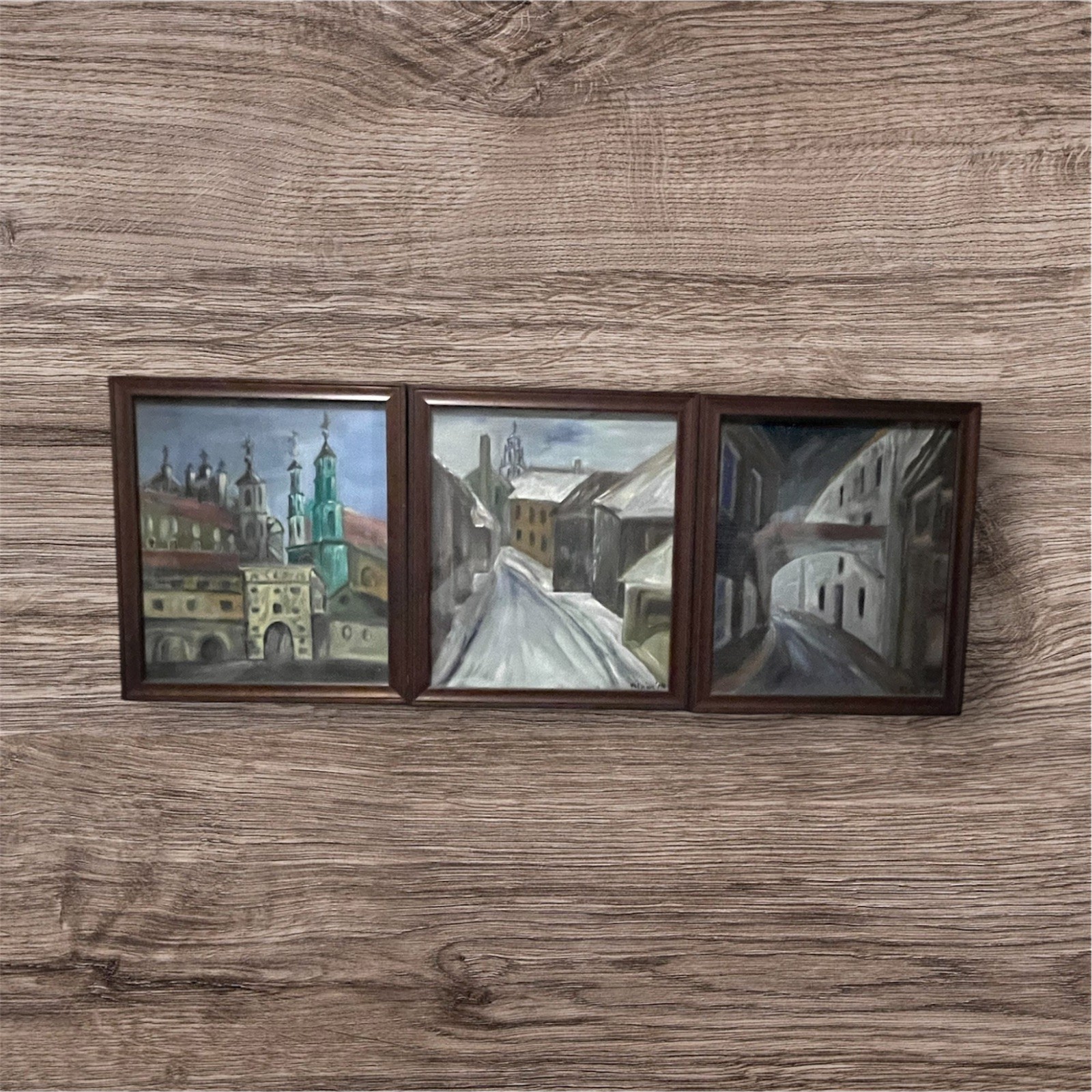 Lithuania GOSTAUTAS – Vilnius / Signed Watercolor. Lot of 3