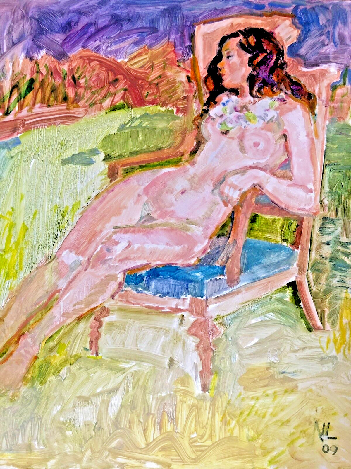 =Dreaming=…… garden, colorful, Impressionist,