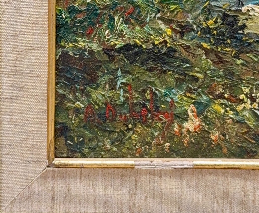 Anna Dubsky, Oil on Hard Board, Austrian (1939 – 1985)
