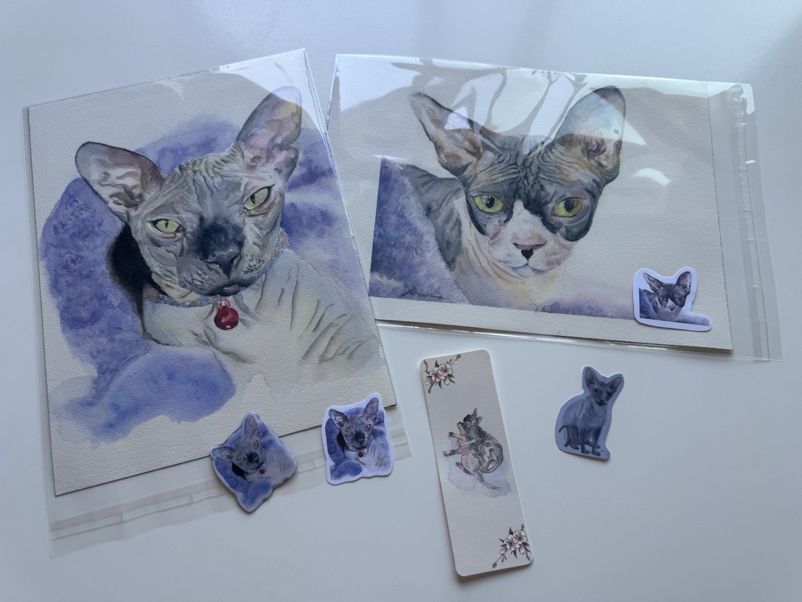 Custom Pet Portrait from Photo 2.5×3″ Realistic Watercolor Personalised Painting