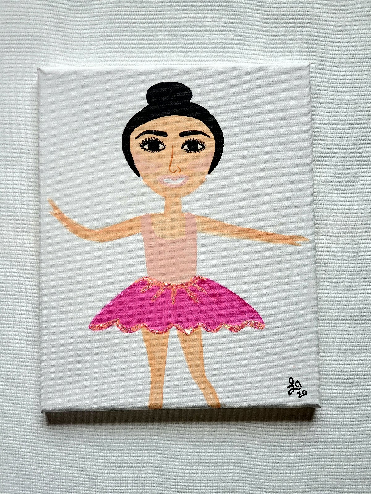 Pop Art, Ballerina, Whimsical, Humor, Fun, Acrylic Art