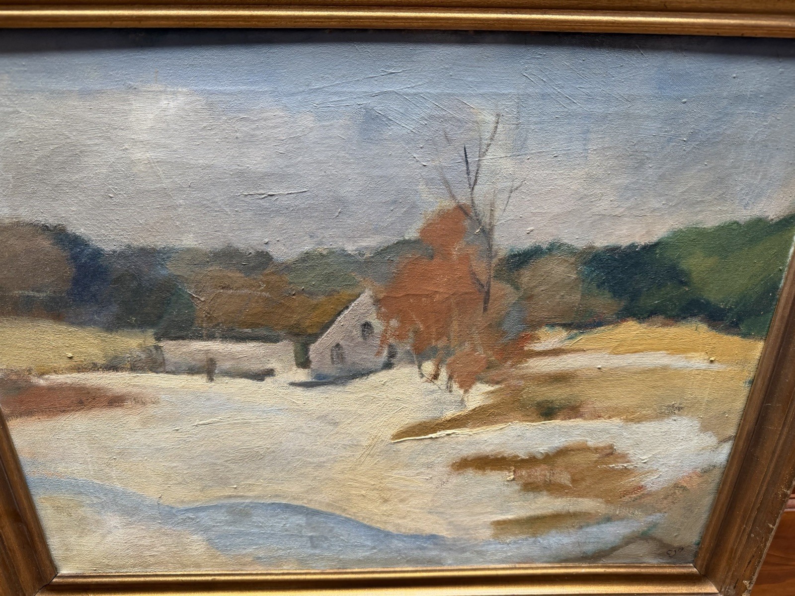 Fine Danish Denmark Winter Landscape Attributed to Claus Johansen (1877 – 1943)