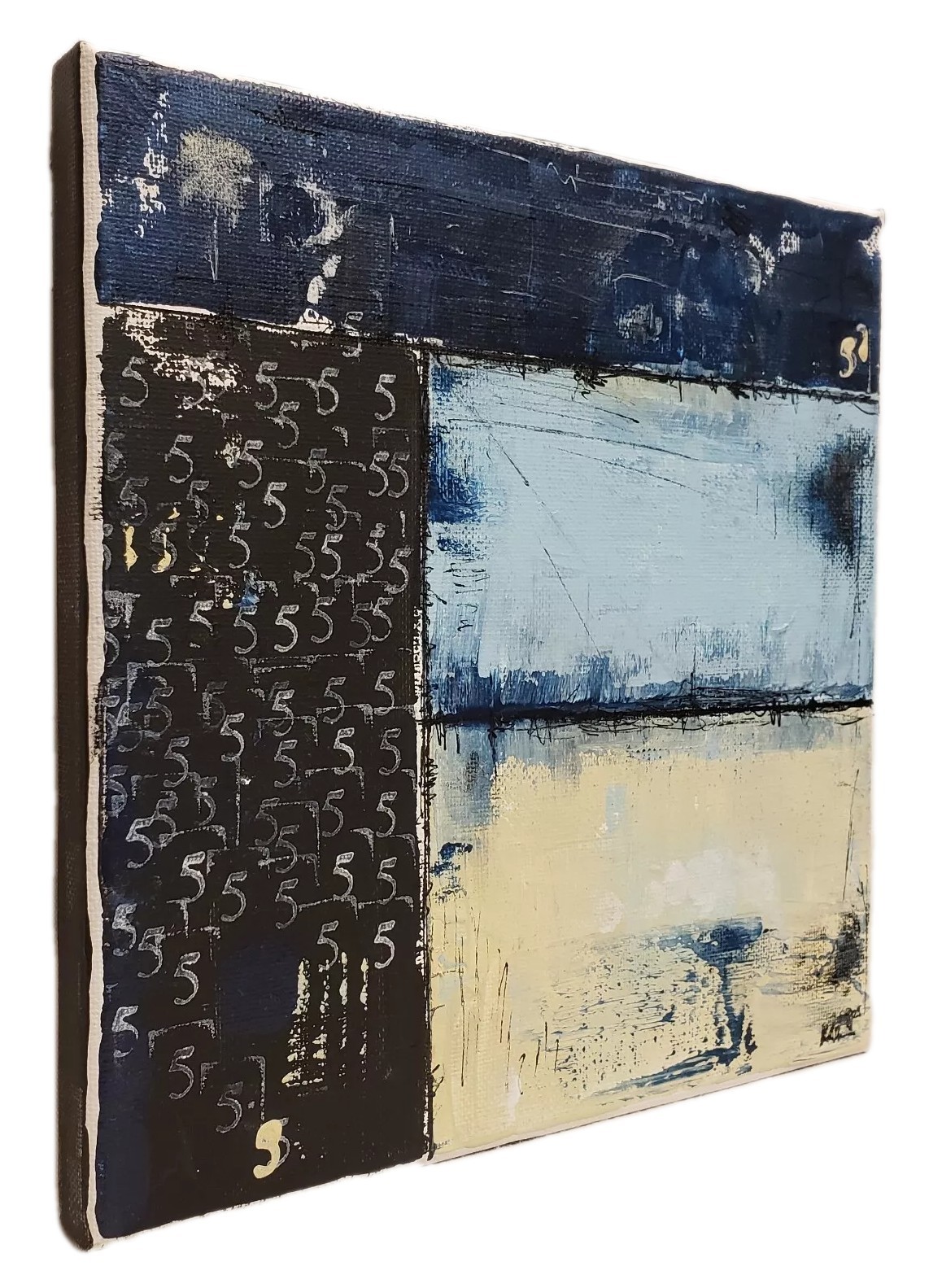 No.644 Original Abstract Modern Minimal Contemporary Painting By K.A.Davis