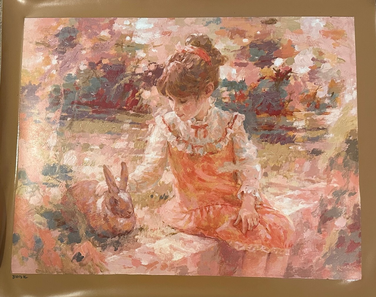 AUTHENTIC ARTAGRAPH OIL PAINTING «OLD FIRENDS»BYHARRISON RUCKER,SIGNED 49/1000
