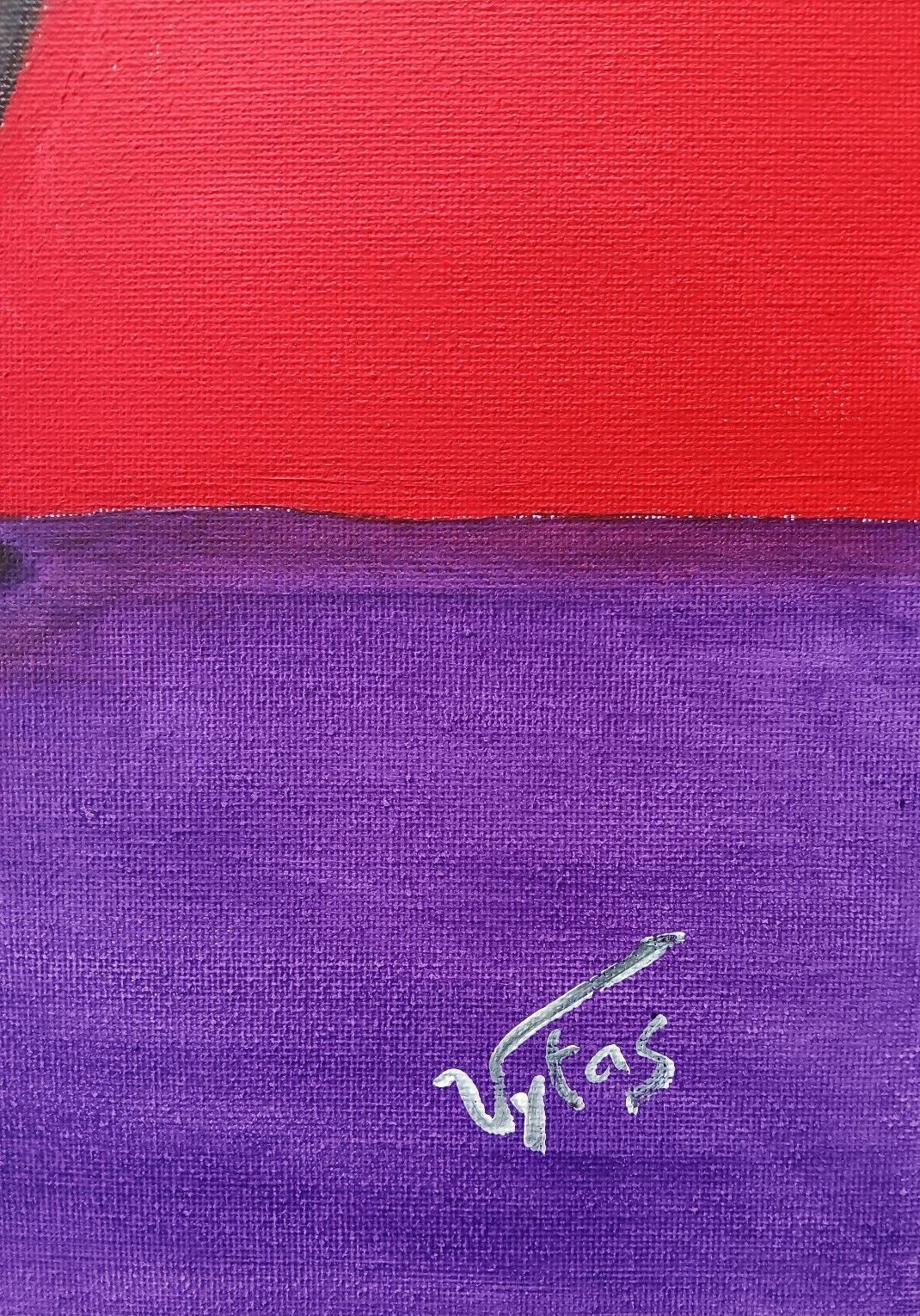 Tango For 2 Dancing Original Acrylic Painting Canvas Signed Vytas 16×20 in