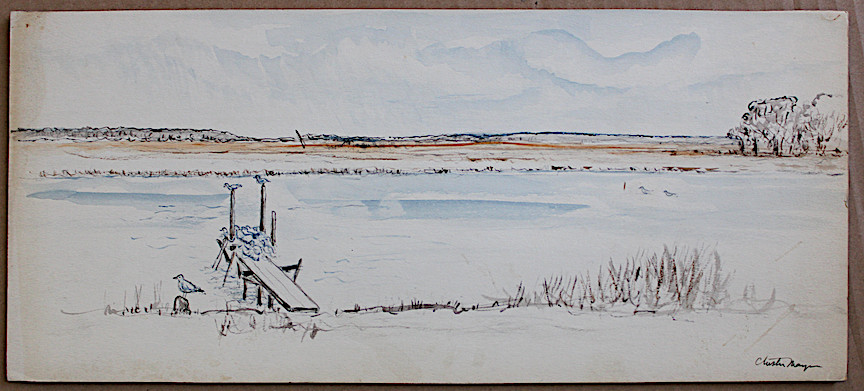 1950’s CHESTER J. MAYER Painting WISCONSIN CALIFORNIA Listed Charleston S.C.