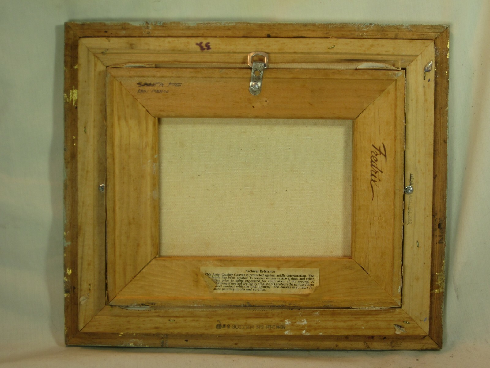Robert Eberle hand painted famous Indiana USA artist signed framed oil painting