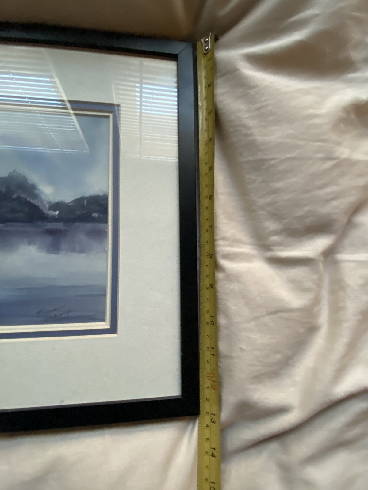 Original Watercolor Painting Empty Boat On The Lake Matted & Framed 16” X 13”