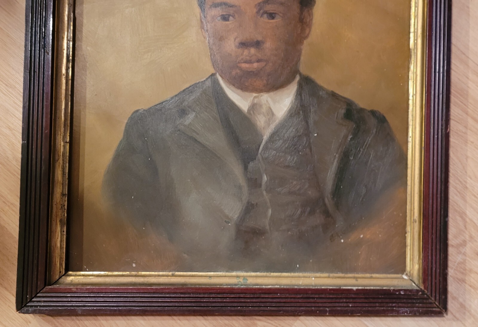 UNIQUE SUFFRAGIST PAINTING AFRICAN AMERICAN CORDELIA AGNES GREEN SCARCE SLAVERY