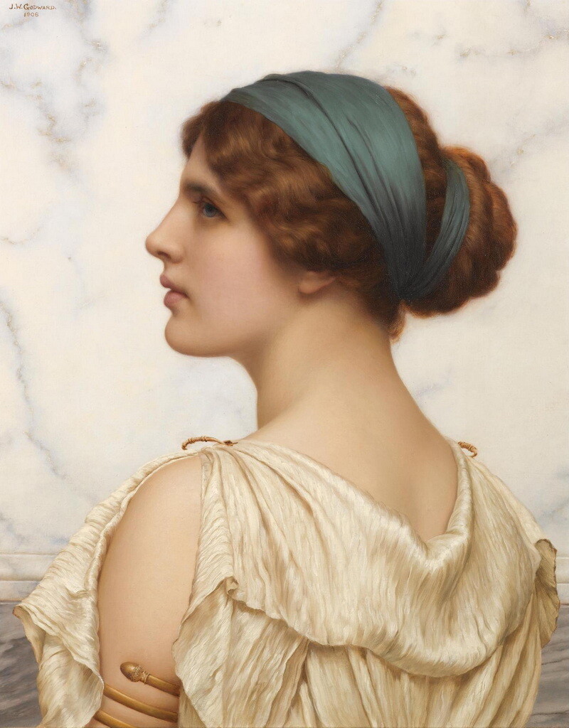 Portrait of beautiful lady Art Giclee Printed Oil Painting Print