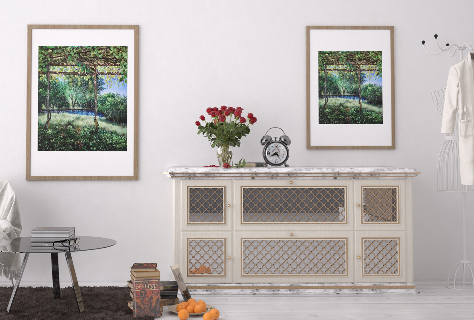 Summer Freshness: Grape Arbor Wall Art–Great Housewarming Gift-Beautify Décor.