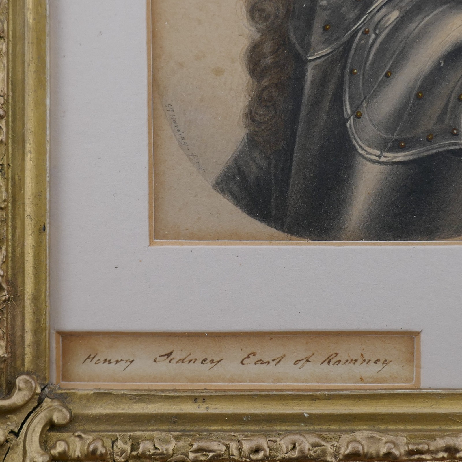 GEORGE PERFECT HARDING, SIGNED PORTRAIT MINIATURE, HENRY SIDNEY, EARL OF ROMNEY