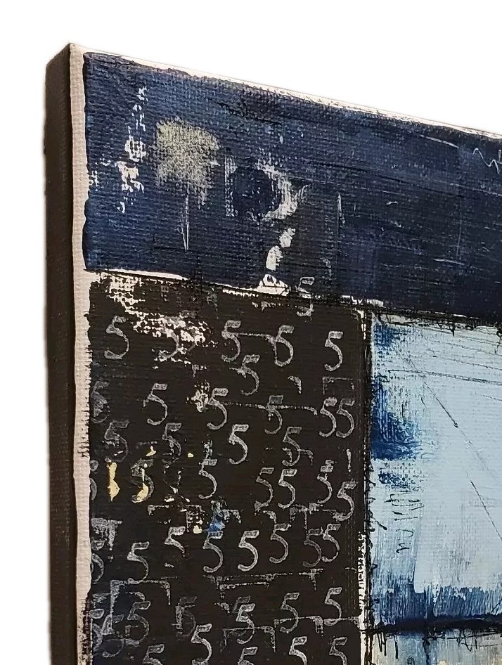 No.644 Original Abstract Modern Minimal Contemporary Painting By K.A.Davis