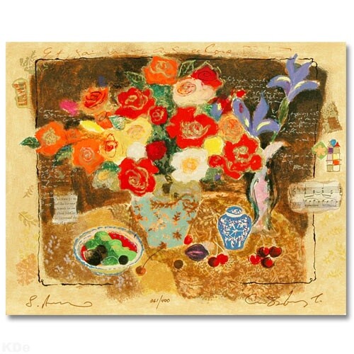 » Chinese Vase » Serigraph by Alexander Wissotzky