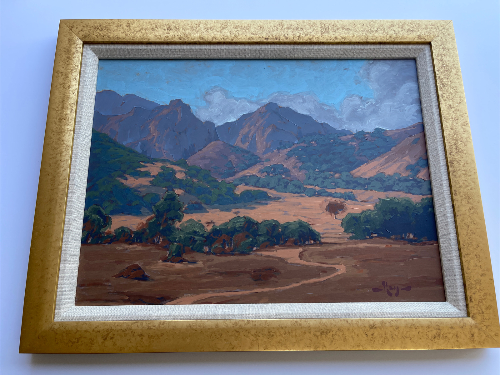 CALIFORNIA REY MATTHEW REYNOLDS AUTHENTIC OIL PAINTING CALIFORNIA LANDSCAPE
