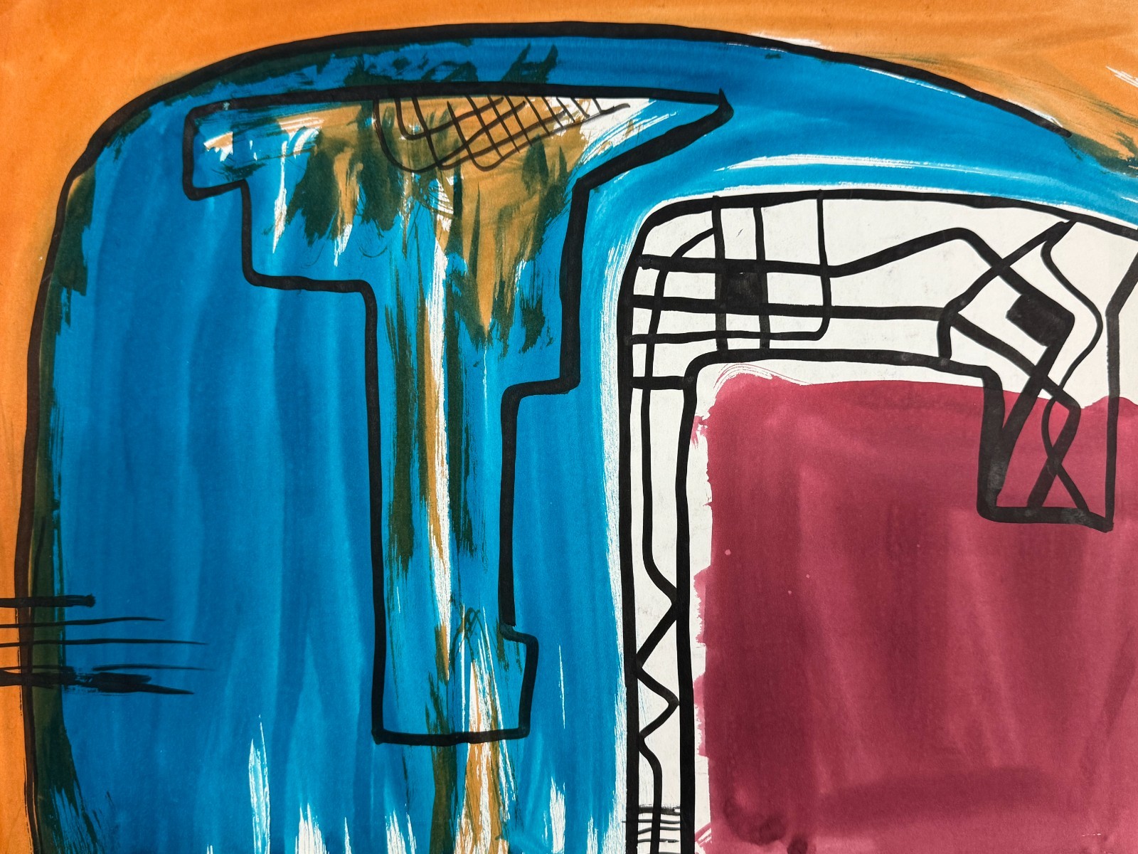 Rolph Scarlett (1889-1984) Gouache on Paper Abstract Modernist Painting