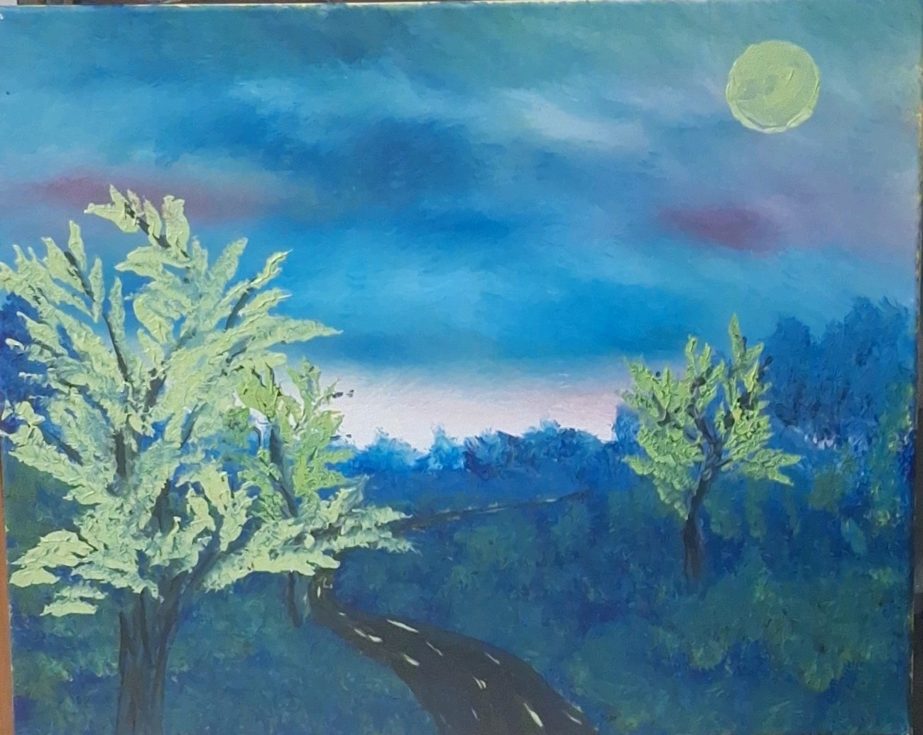 Strange Lands, Acrylic Painting – 16×20 Hand Painted Artwork on Canvas