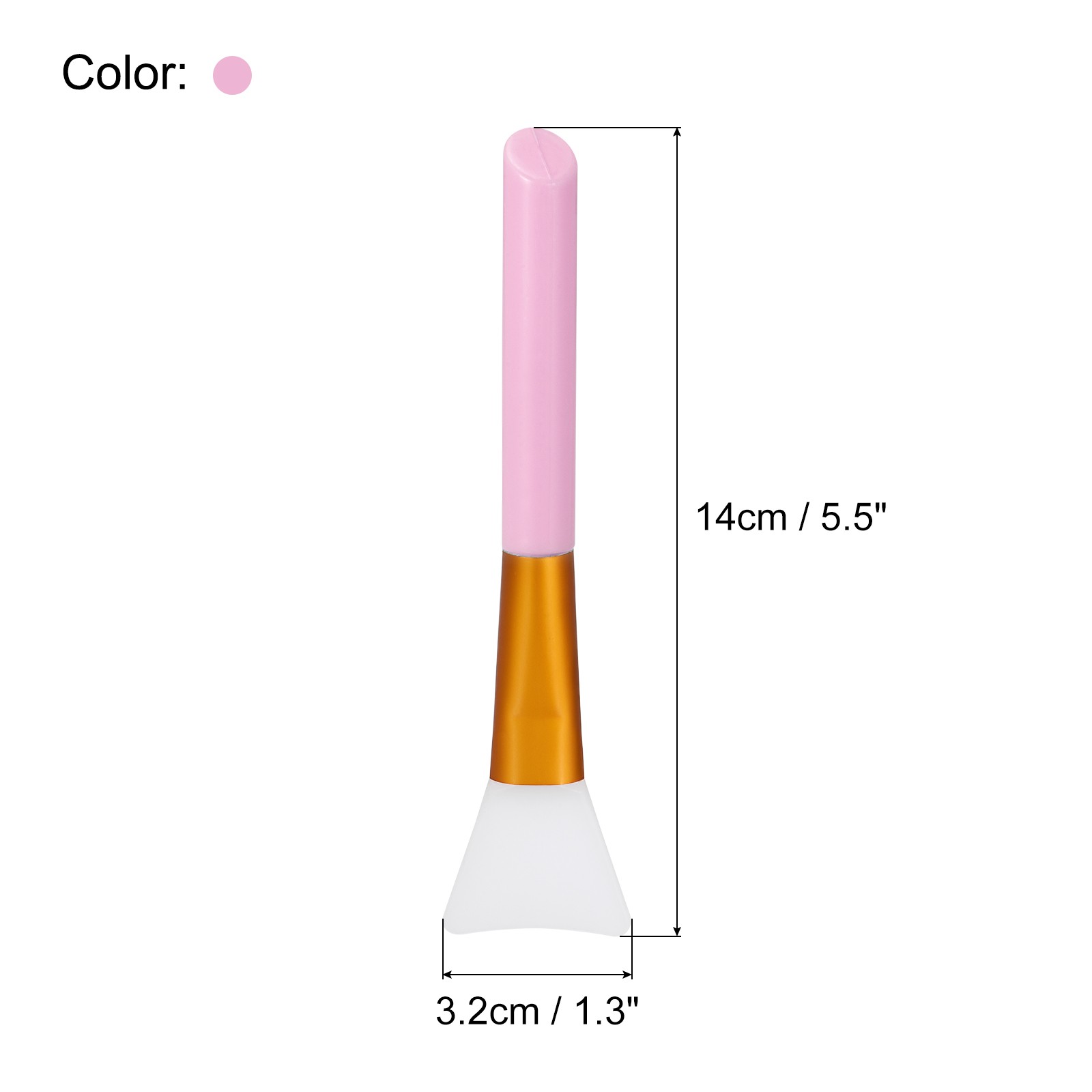 4Pack Silicone Epoxy Brushes Pink Applicator DIY Brush