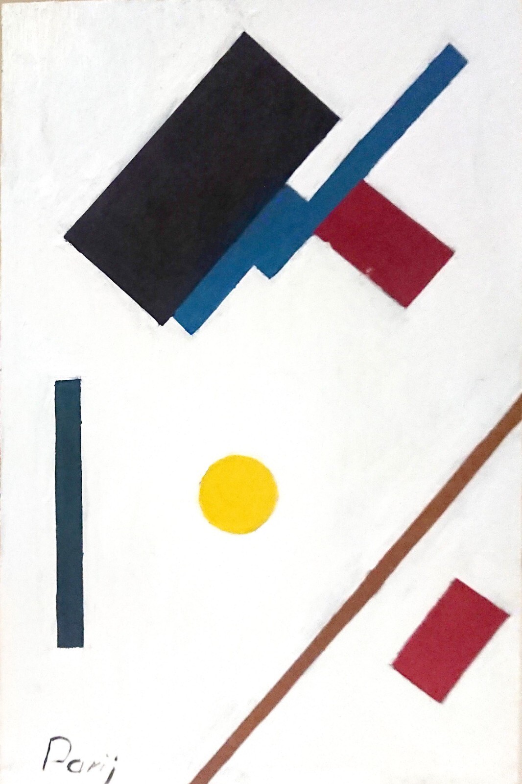 geometric multicolor figures Stylish Modern Art Oil painting suprematism
