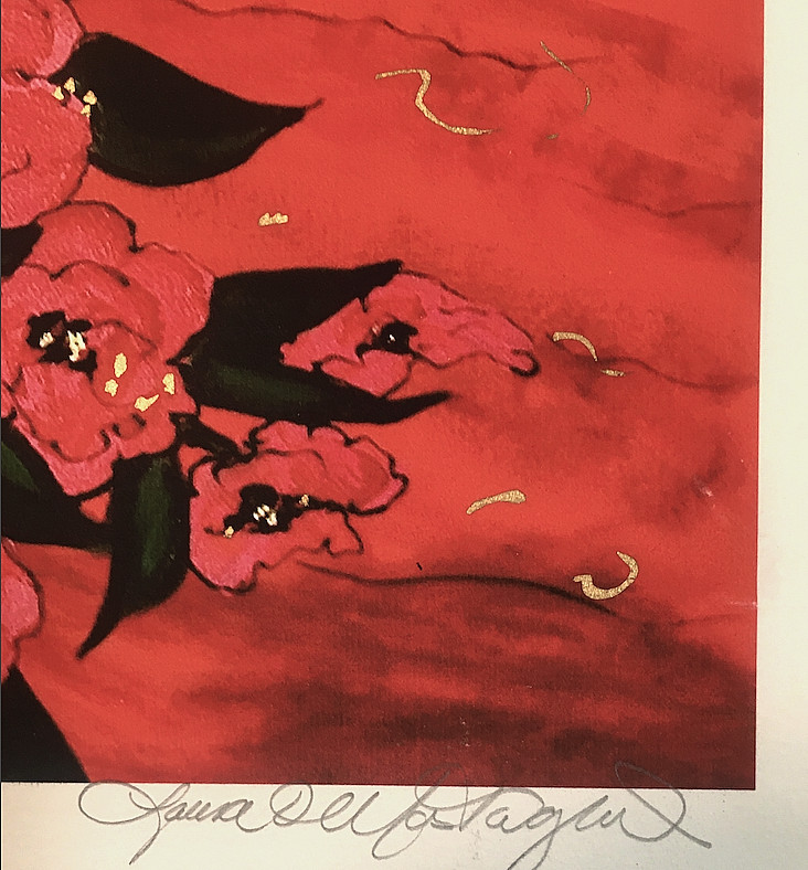 VTG»COMPANIONS» LAURA MOSTAGHEL SIGNED GICLEE ON PAPER ARTIST PROOF A/P 21″X17″