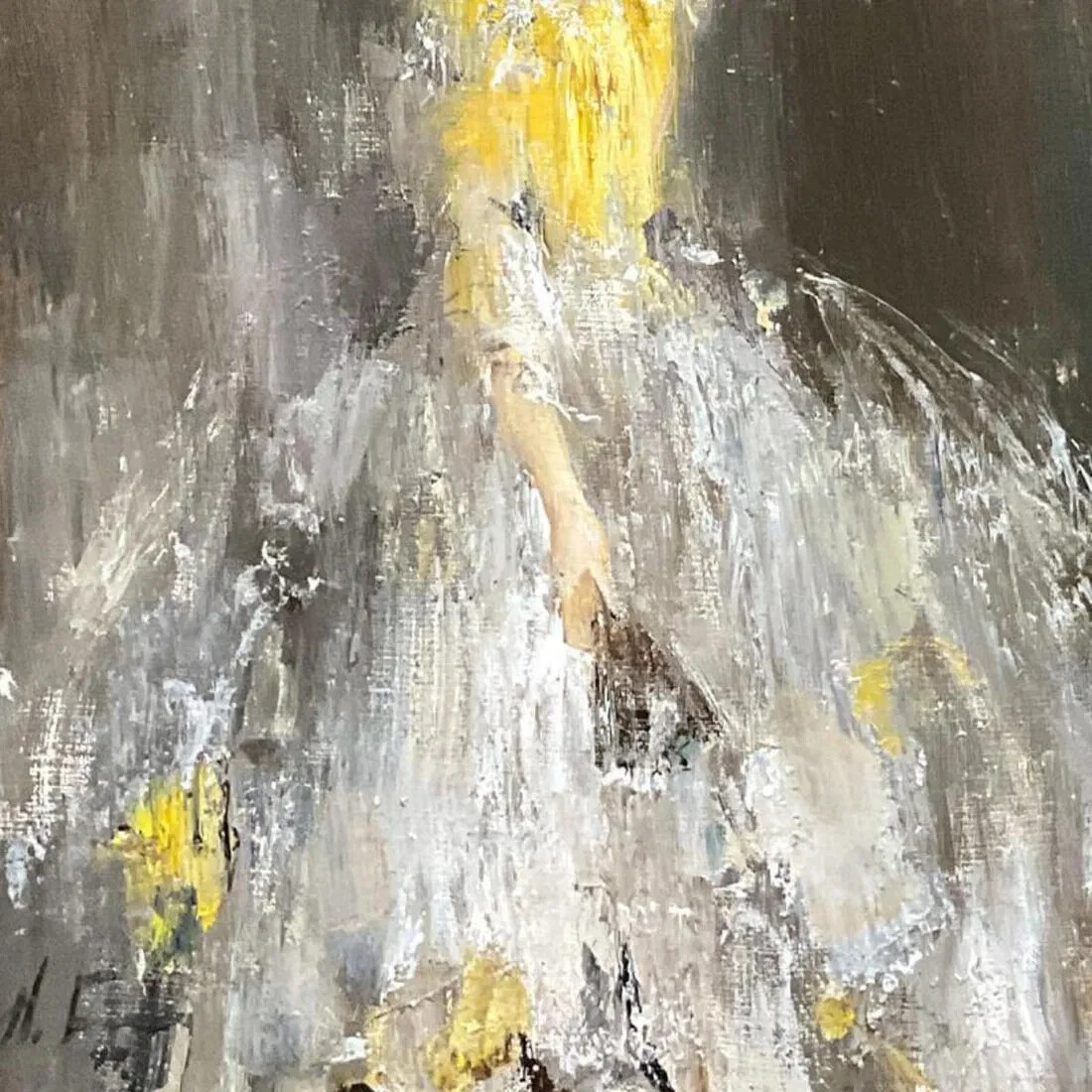 Original Ballerina Painting By Russian Artist Nikolai Blokhin oil On Canvas