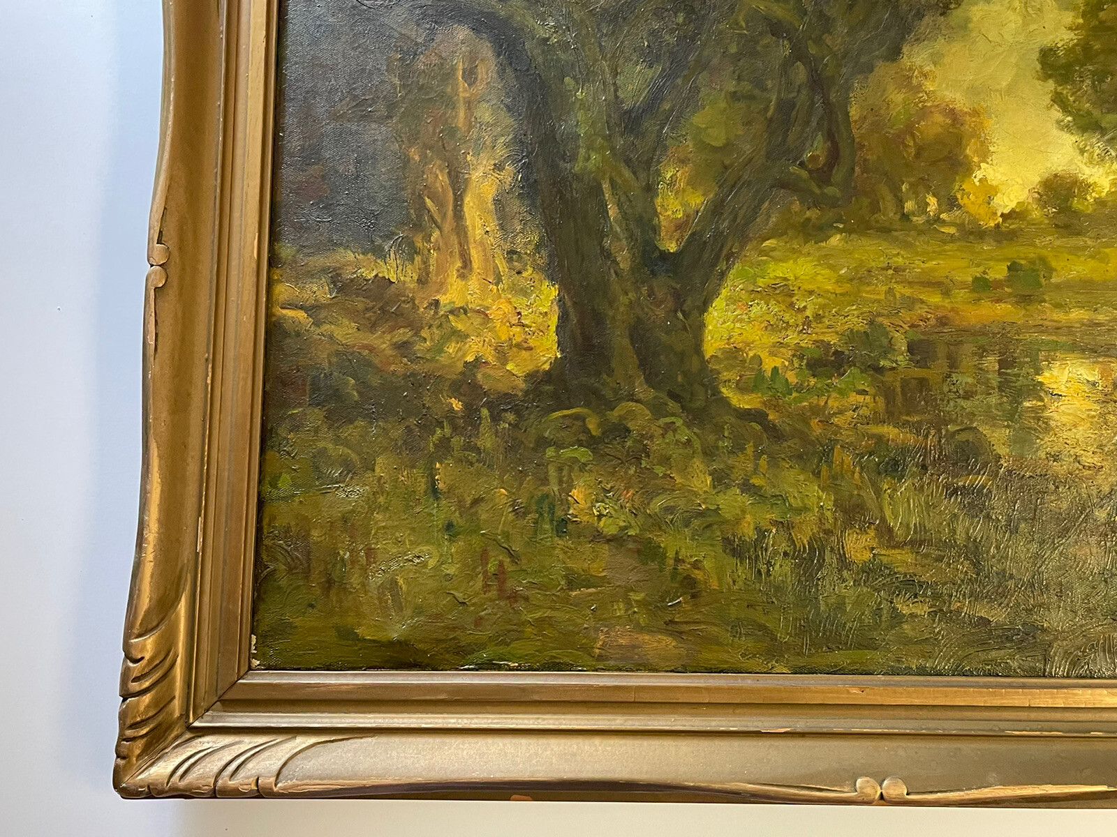 Antique Impressionism Painting American Landscape Ralph Davis Miller Listed Rare