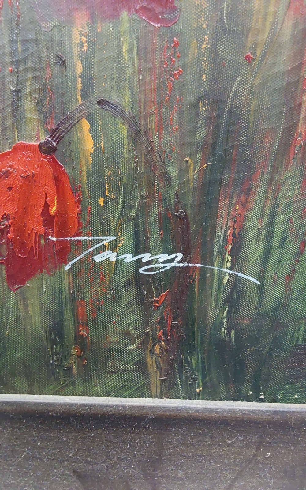 GORGEOUS FALL FLOWERS PAINTING BY TANG -43 IN X 31 IN