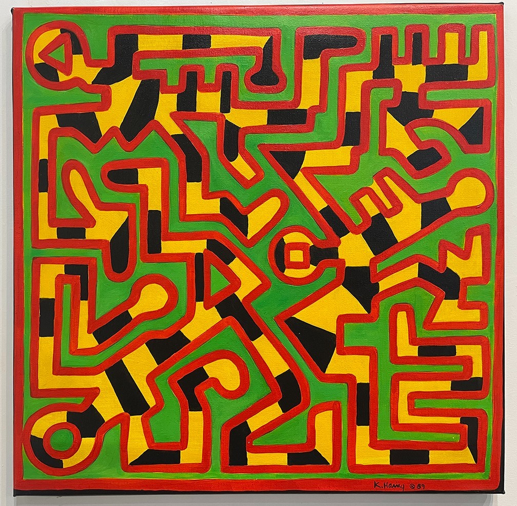 Keith Haring Painting – NYC ART SCENE * African colors