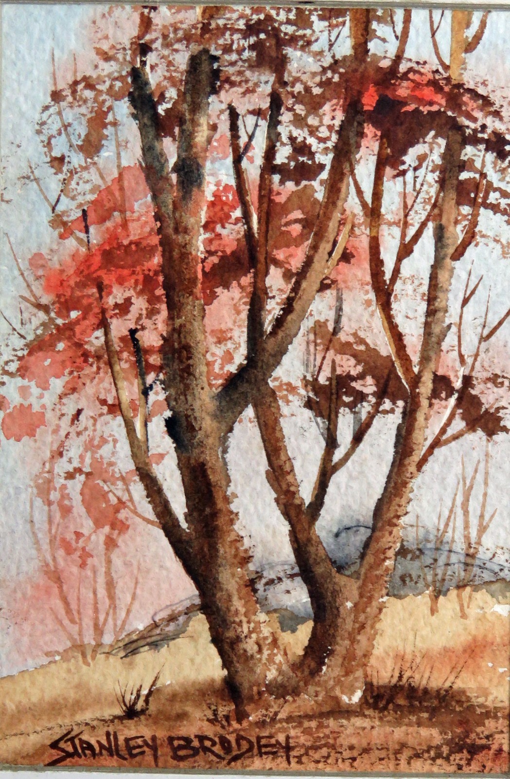 STANLEY BRODEY (NY 1920-2002) ORIGINAL WATERCOLOR PAINTING SIGNED