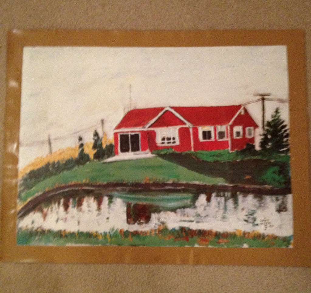 AUTHENTIC ARTAGRAPH OIL PAINTING A HOUSE LANDSCAPE BY L. NIZER SIGNED # 25/700