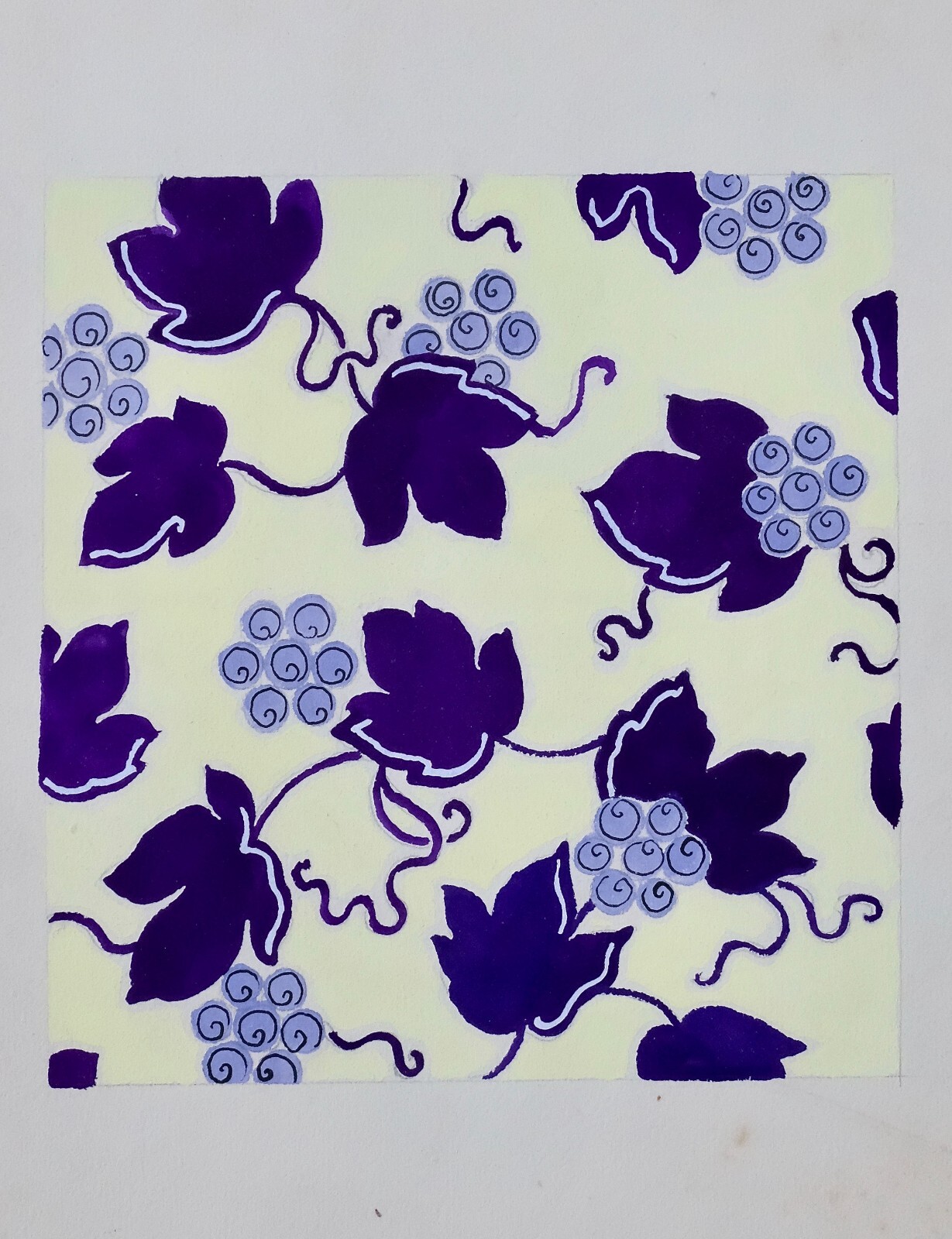 Atelier testemale – Painting Original – Gouache – Project Fabric 567