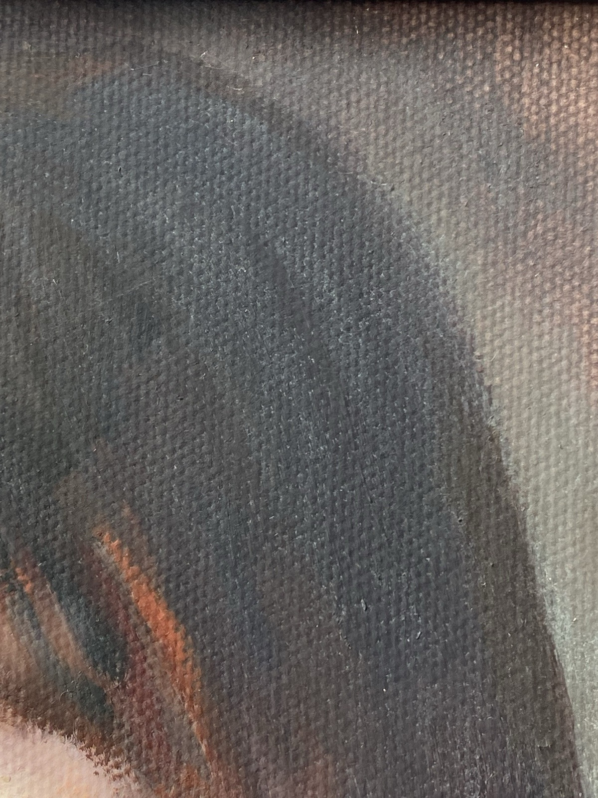 JA Contemporary VTG Modern Realism Luminous Female Portrait Figurative Painting