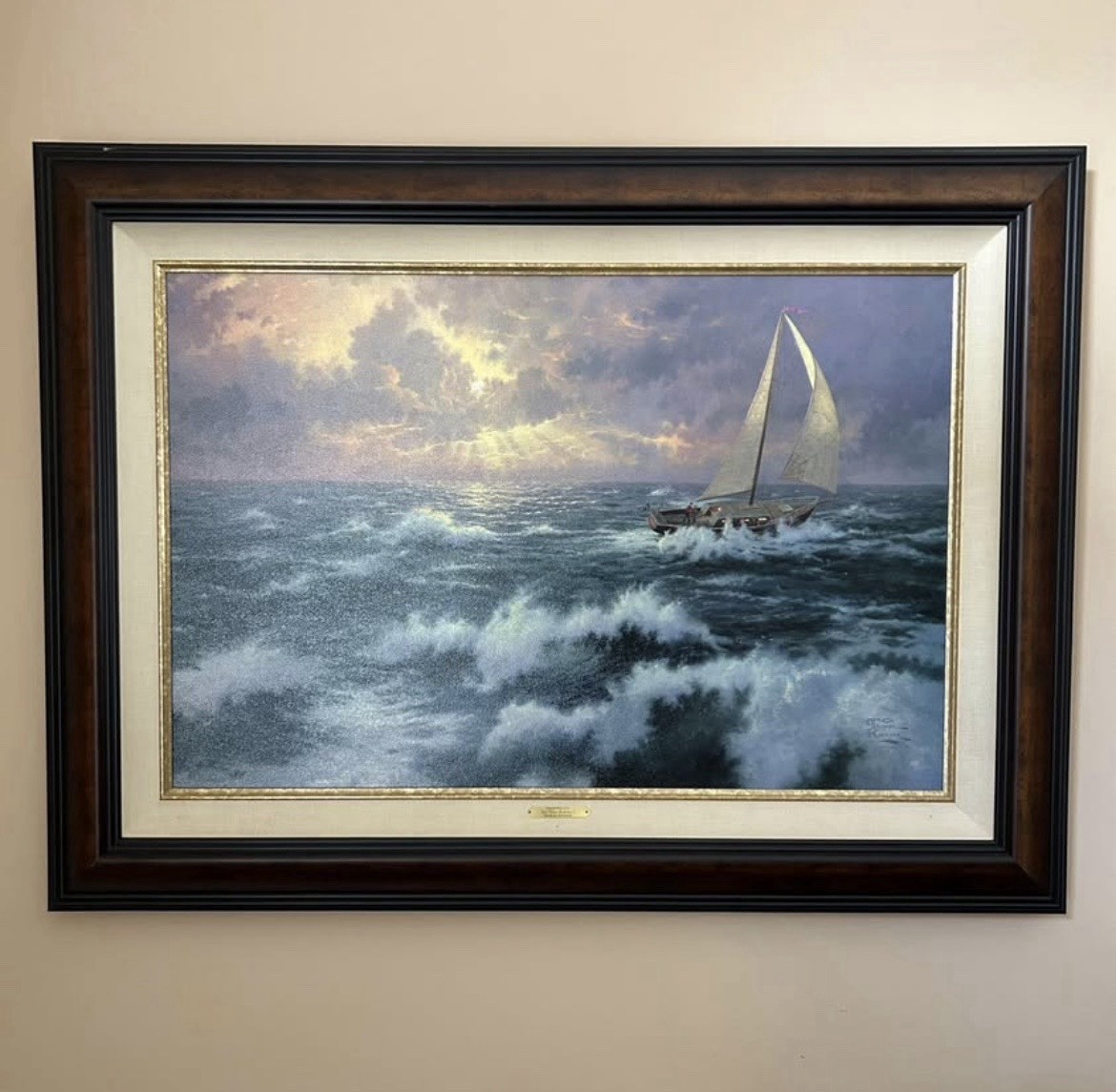THOMAS KINKADE Perseverance – Limited Edition Canvas Print w/ COA