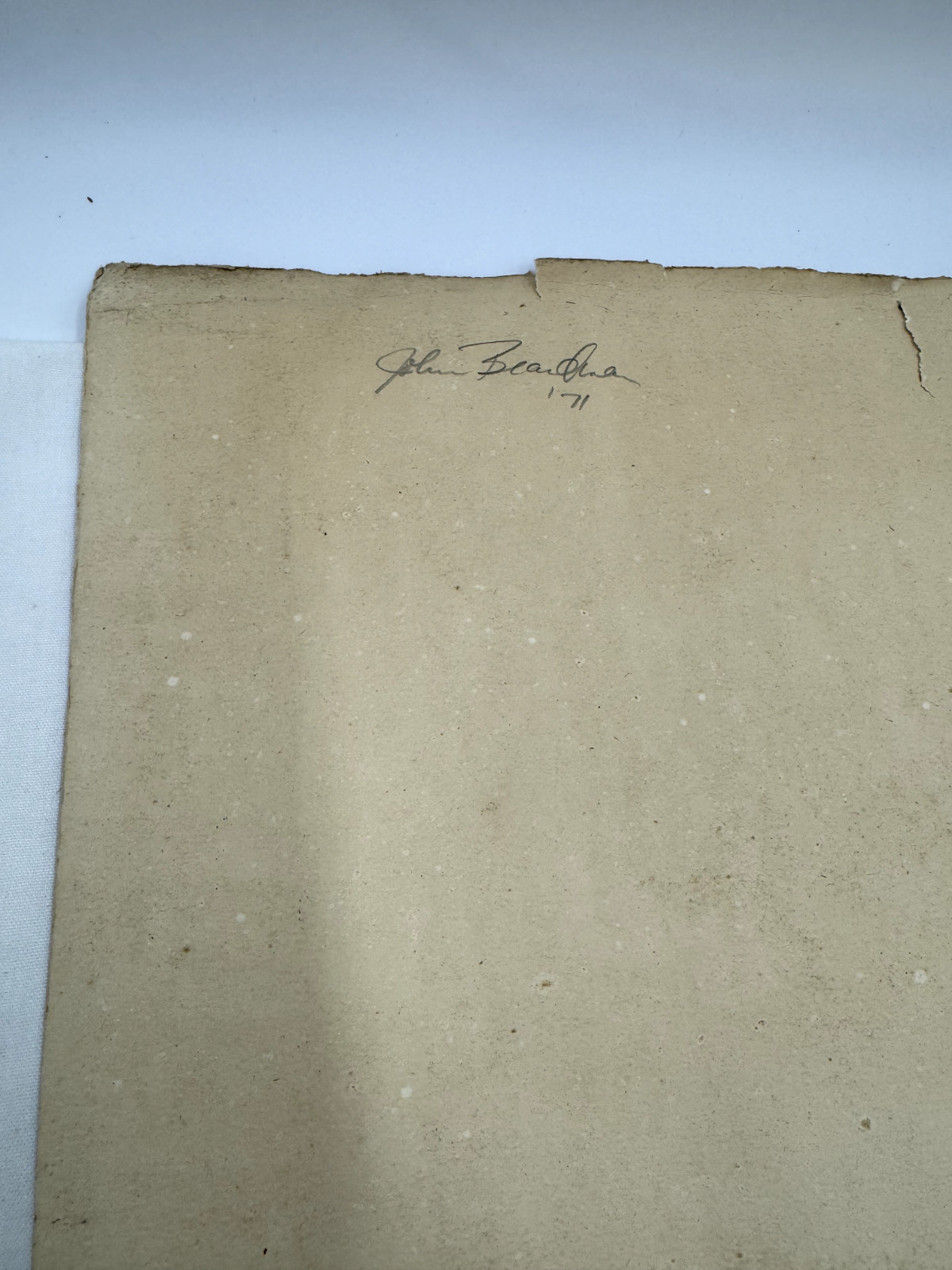 JOHN BEARDMAN ABSTRACT EXPRESSIONIST Sketch 1971 LARGE 35″ x 23 » Art