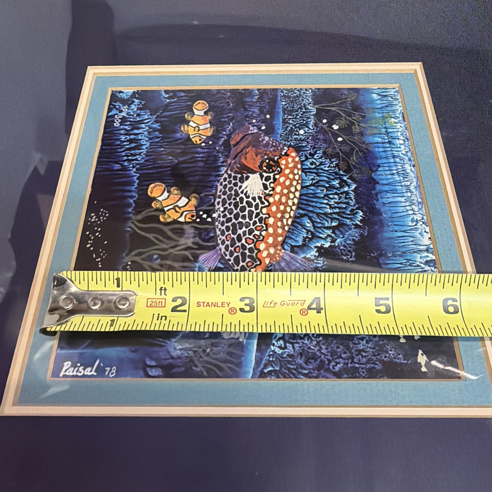Puffer Fish & Clownfish Art Framed by Paisal 78 1978 – #101 Of 300