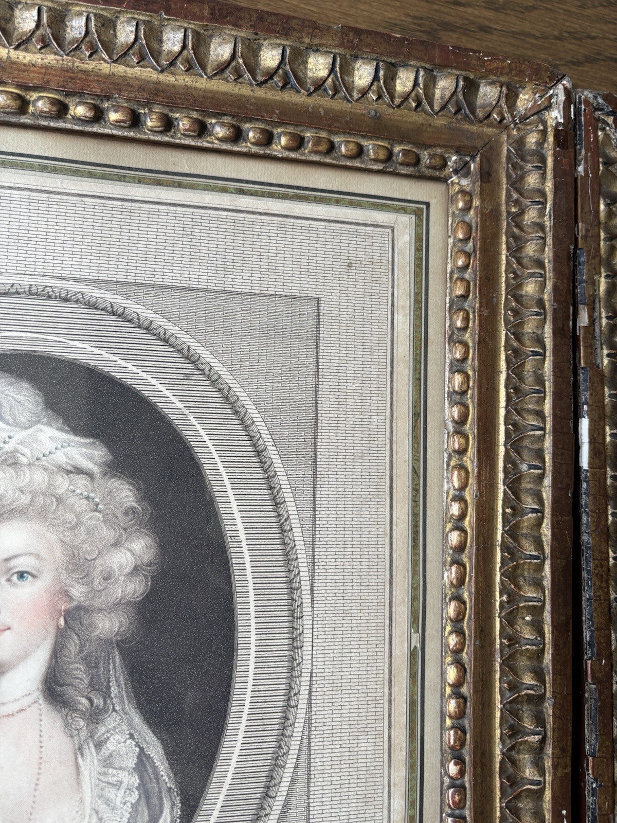 Pair 1793 Louis XVI & Marie Antoinette Stipple Engravings John Curtis Framed Set