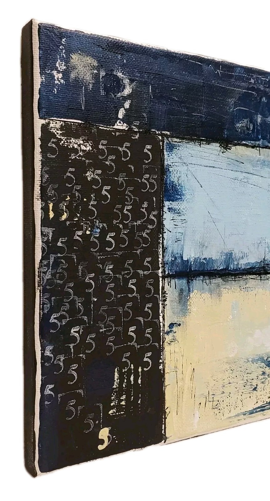 No.644 Original Abstract Modern Minimal Contemporary Painting By K.A.Davis