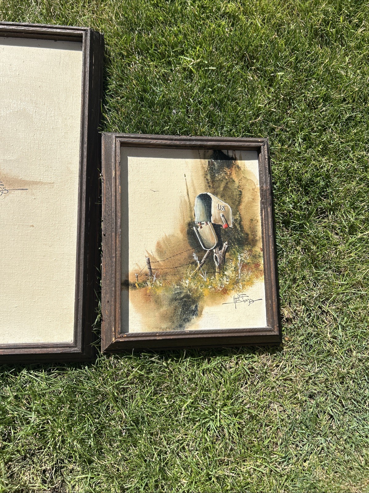 VINTAGE 3 PAINTINGS KEITH WINTERHAWK ADAMS BEAUTIFUL